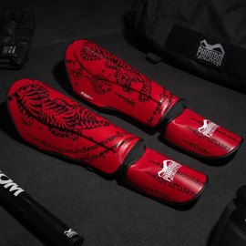Защита голени и стопы Phantom Muay Thai Red L/XL (PHSG2678-LXL), изображение 3