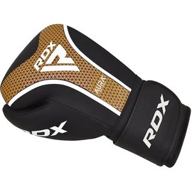 Боксерские перчатки RDX AURA PLUS T-17 Black Golden 16 ун. (BGR-T17BGL-16OZ+), изображение 3