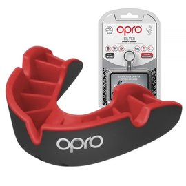 Капа для бокса OPRO Silver (возраст 11+) Black/Red (art.102502001)
