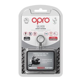 Капа для бокса OPRO Silver (возраст 11+) Black/Red (art.102502001), изображение 4