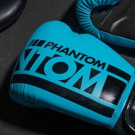 Боксерские перчатки Phantom APEX Neon Blue 12 унций (PHBG2891-12), Вес: 12 унций, Цвет: Синий/Чёрный, изображение 4