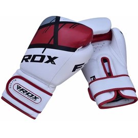 Боксерские перчатки RDX F7 Ego Red 10 ун. (BGR-F7R-10oz), Вес: 10 унций, Цвет: Белый/Красный, изображение 4