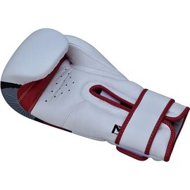 Боксерские перчатки RDX F7 Ego Red 10 ун. (BGR-F7R-10oz), Вес: 10 унций, Цвет: Белый/Красный, изображение 5