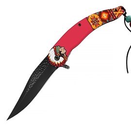 Карманный нож Snake Eye DF-9084-3, Цвет : Красный