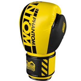 Боксерские перчатки Phantom APEX Neon Yellow 10 унций (PHBG2885-10), Вес: 10 унций, Цвет: Чёрный/Жёлтый, изображение 2