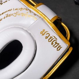 Боксерский шлем Phantom Muay Thai Full Face White Gold (PHHG2683), изображение 3