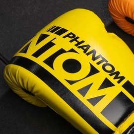 Боксерские перчатки Phantom APEX Neon Yellow 10 унций (PHBG2885-10), Вес: 10 унций, Цвет: Чёрный/Жёлтый, изображение 4