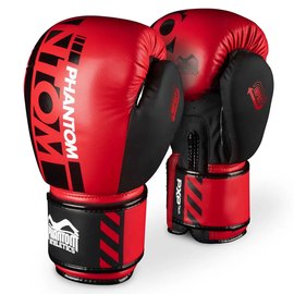 Боксерские перчатки Phantom APEX Neon Red 14 унций (PHBG2729-14), Вес: 14 унций, Цвет: Красный/Чёрный
