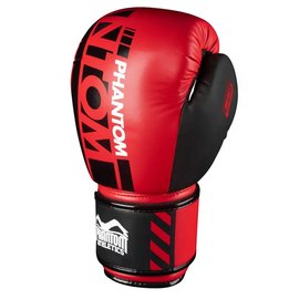 Боксерские перчатки Phantom APEX Neon Red 14 унций (PHBG2729-14), Вес: 14 унций, Цвет: Красный/Чёрный, изображение 2