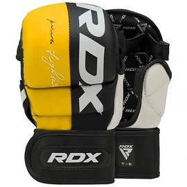 Перчатки для ММА RDX T6 Plus Rex Yellow XL (GGR-T6Y-XL+), Размер: XL, Цвет: Чёрный/Жёлтый, изображение 3