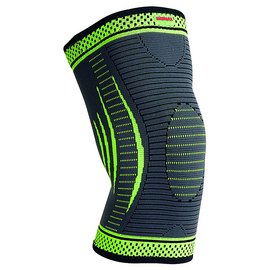 Компрессионный наколенник MadMax MFA-284 3D Compressive knee support Dark grey/Neon green S (MFA-284_S), Размер: S