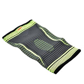 Компрессионный наколенник MadMax MFA-284 3D Compressive knee support Dark grey/Neon green S (MFA-284_S), Размер: S, изображение 2