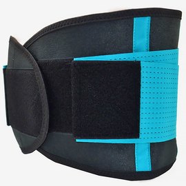 Пояс компрессионный MadMax MFA-277 Slimming belt Black/turquoise L (MFA-277-TRQ_L), Размер: L, Цвет: Чёрный/Голубой, изображение 4