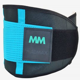 Пояс компрессионный MadMax MFA-277 Slimming belt Black/turquoise L (MFA-277-TRQ_L), Размер: L, Цвет: Чёрный/Голубой, изображение 5