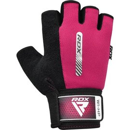 Перчатки для зала RDX W1 Half Pink M (WGA-W1HP-M), Размер: M, Цвет: Чёрный/Розовый, изображение 2