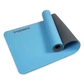 Коврик для йоги и фитнеса Toorx Yoga Professional TPE 183х60х0,6 см Azzurro/Antracite (MAT-183) 931141, изображение 2