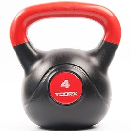 Гиря Toorx виниловая PVC 4 кг Black/Orange (KRP-4) 931125, Вес: 4 кг