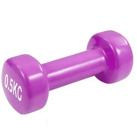 Гантель PowerPlay 4125 виниловая 2*0,5 кг розовая (PP_4125_0.5kg_2in), изображение 3