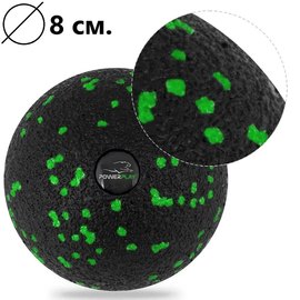 Массажный набор PowerPlay PP_4091 EPP Set 4 in 1 Green (PP_4091_Green), Резинка с уровнем сопротивления: 5.5 кг, Цвет массажёра : Чёрно-зелёный, изображение 5