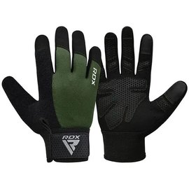 Перчатки для зала RDX W1 Full Finger Army Green S (WGA-W1FA-S+), Размер: S, Цвет: Чёрный/Зелёный, изображение 2