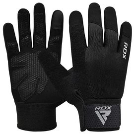 Перчатки для зала RDX W1 Full Finger Plus Black L (WGA-W1FB-L+), Размер: L, Цвет: Чёрный