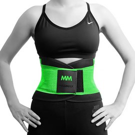 Пояс компрессионный MadMax MFA-277 Slimming belt Black/neon green L (MFA-277-GRN_L), Размер: L, Цвет: Чёрный/Зелёный, изображение 2