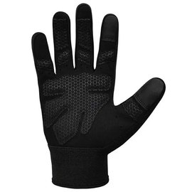Перчатки для зала RDX W1 Full Finger Plus Black L (WGA-W1FB-L+), Размер: L, Цвет: Чёрный, изображение 3