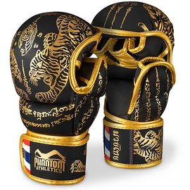 Перчатки для ММА Phantom Muay Thai Black Gold L/XL (PHMMAG2939-LXL), Размер: L/XL, Цвет: Чёрный/Золотой
