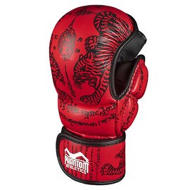 Перчатки для ММА Phantom Muay Thai Red L/XL (PHMMAG2705-LXL), Размер: L/XL, Цвет: Красный/Чёрный, изображение 2
