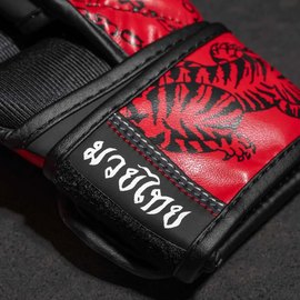 Перчатки для ММА Phantom Muay Thai Red L/XL (PHMMAG2705-LXL), Размер: L/XL, Цвет: Красный/Чёрный, изображение 5