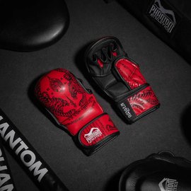 Перчатки для ММА Phantom Muay Thai Red S/M (PHMMAG2705-SM), Размер: S/M, Цвет: Красный/Чёрный, изображение 6