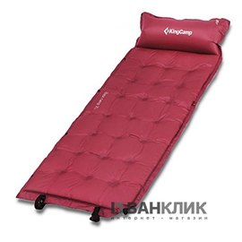 Cамонадувающийся коврик KingCamp Base Camp XL Wine red KM3559