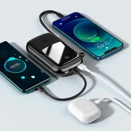 Повербанк Baseus Qpow Pro Digital Display Fast Charge 20000 mAh 20W/5A, PD/QC Black (PPQD060201), зображення 6