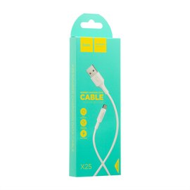 Кабель Hoco Micro USB X25 1m White (000000290), Цвет: White, изображение 2