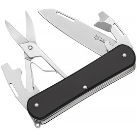 Многофункциональный нож Fox Vulpis Aluminium black (FX-VP130-F4 BK), Цвет : Чёрный, Материал рукояти: Алюміній