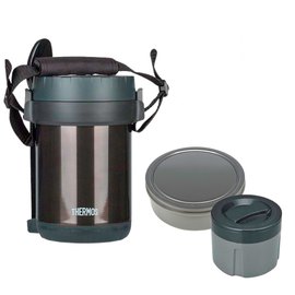 Термос для еды Thermos с контейнерами 1.3 л черный (1800-JBG), изображение 2