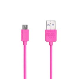 Кабель Remax Micro USB Light RC-06m 1m Pink (000000923), Цвет: Pink