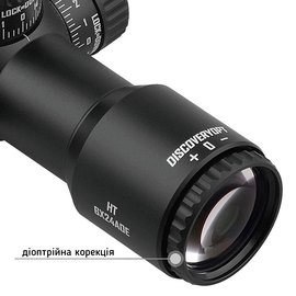 Оптический прицел Discovery Optics HT 6x24 AOE 30 мм, подсветка (Z14.6.31.086), изображение 5