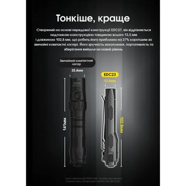 Фонарь ручной Nitecore EDC23 (6-1555)