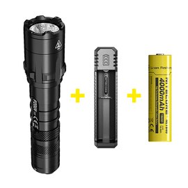 Набор тактический фонарь Nitecore P20UV v2 + аккумулятор + зарядное устройство (6-1119_UV_V2_set)