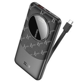 Повербанк HOCO Q29 Nobility 22.5W+PD20W with cable Type-C 10000 mAh Black (6942007633260), Цвет : Чёрный