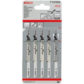Пиляльне полотно по дереву для лобзикових пил Bosch Clean for Wood T 101 BR 5 шт/уп (2608630014), зображення 2