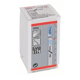 Пиляльне полотно по металу для лобзикових пил Bosch Flexible for Metal T 118 AF 100 шт/уп (2608634774), зображення 2