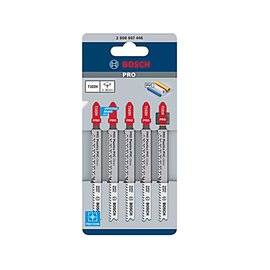 Пиляльне полотно по пластику для лобзикових пил Bosch PRO Plastics PVC Clean T 102 H 5 шт/уп (2608667446), зображення 2