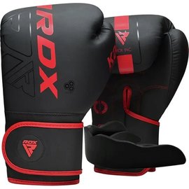 Боксерские перчатки RDX F6 Matte Red 6 унц (BGR-F6MR-6OZ)