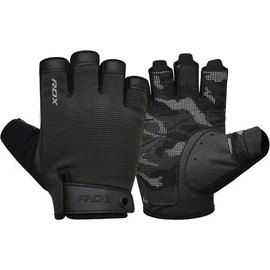 Перчатки для фитнеса RDX T2 Half Black Plus XL (WGA-T2HB-XL+), Размер: XL, Цвет: Чёрный