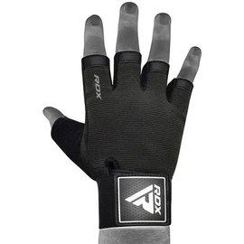 Перчатки для фитнеса RDX T2 Half Black Plus M (WGA-T2HB-M+), Размер: M, Цвет: Чёрный, изображение 3