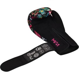 Боксерские перчатки RDX FL-3 Floral Black 8 унц (BGR-FL3-8OZ), Вес: 8 унций, изображение 4