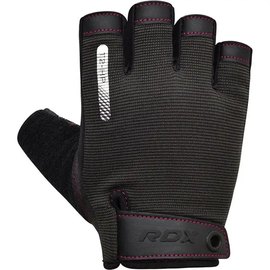 Перчатки для фитнеса RDX T2 Half Pink M (WGA-T2HP-M), Размер: M, Цвет: Чёрный/Розовый, изображение 3