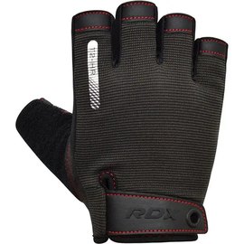 Перчатки для фитнеса RDX T2 Half Red L (WGA-T2HR-L), Размер: L, Цвет: Чёрный/Красный, изображение 2